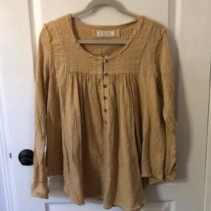 We The Free babydoll gauze top